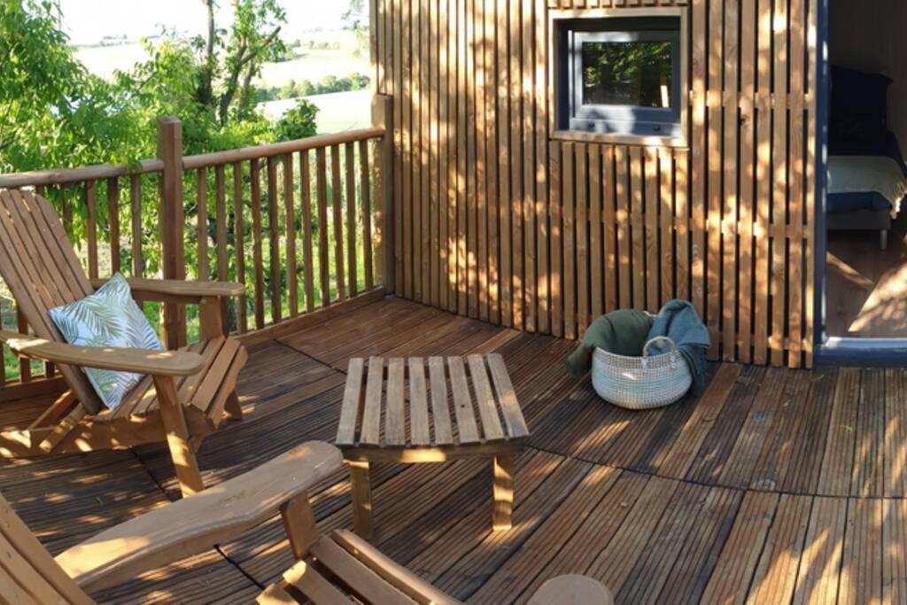 Chalet De Charme Avec Piscine Villa Aurade Kültér fotó